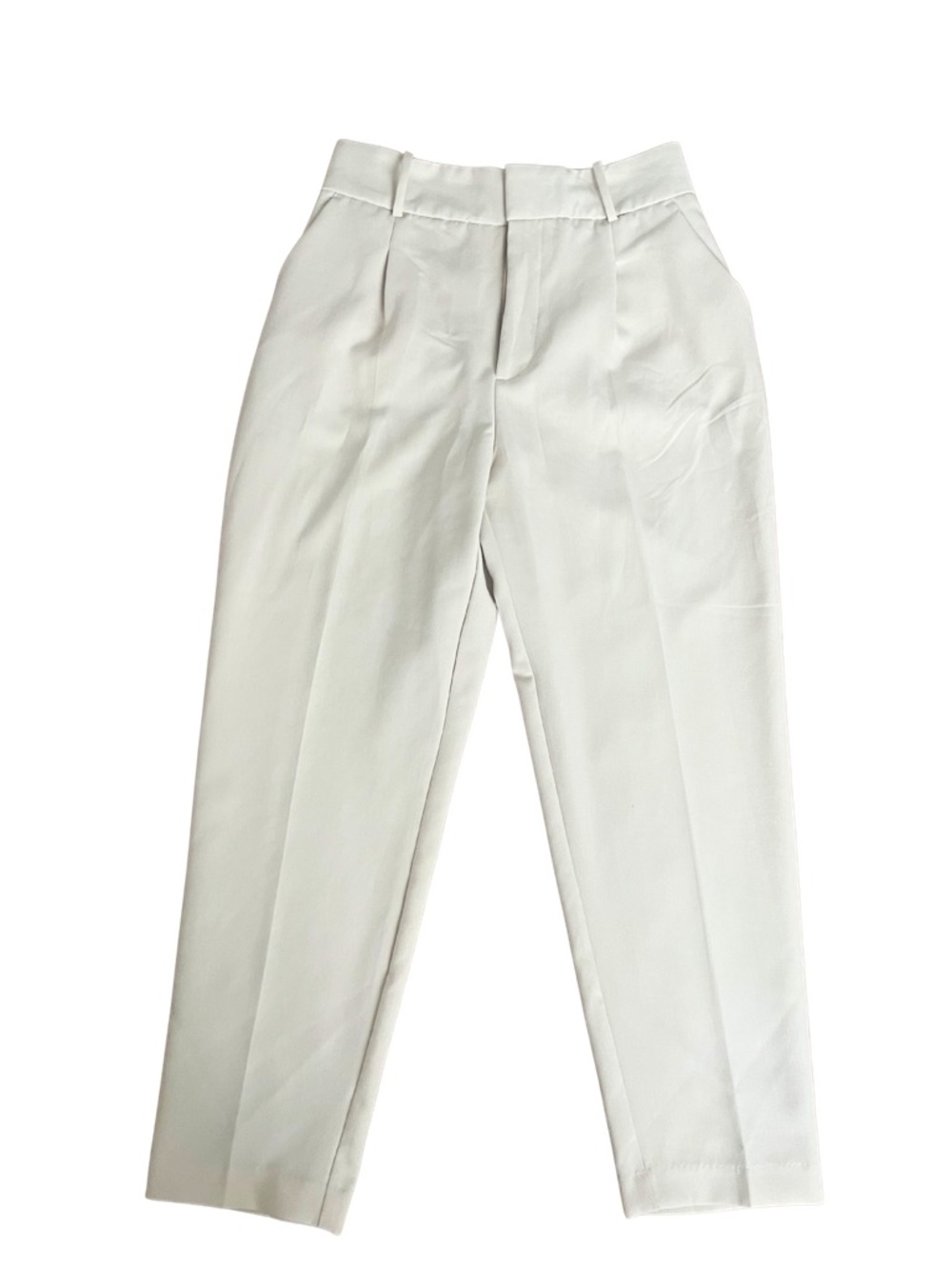 Zara Cream/Ivory Tailored Tapered pants
